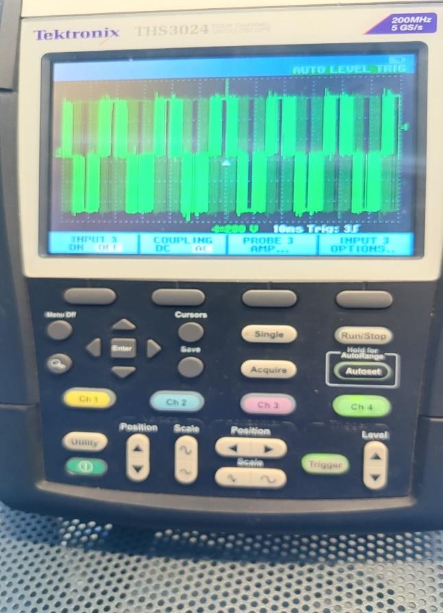 Verificaci&oacute;n de se&ntilde;al con osciloscopio